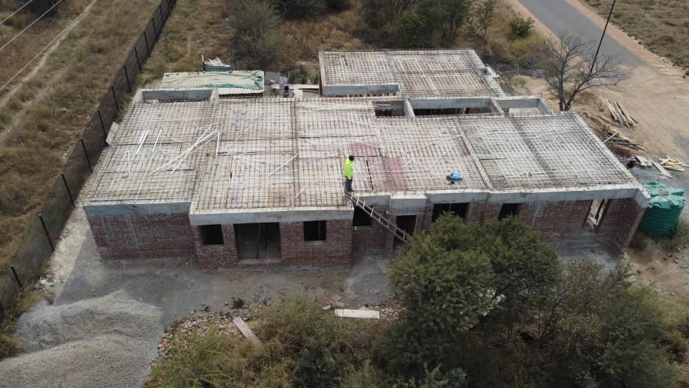 Aerial Roof Slab — Reinforcement Stage